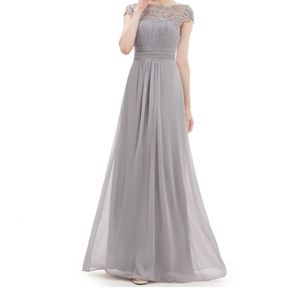 Ever Pretty Gown  Gray Sz 14/16